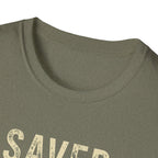 Saved & Salty T‑Shirt — Christian Beachy Faith Graphic Tee