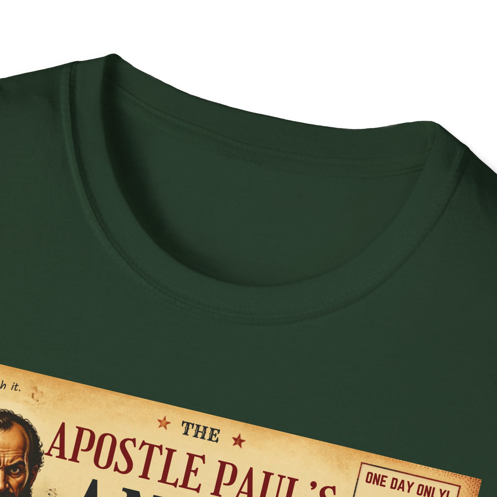 T-Shirt — "Apostle Paul's Anger Management Seminar" Vintage Christian Humor Tee