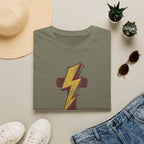 Vintage Lightning Bolt T-Shirt — Retro Distressed Yellow Bolt Tee