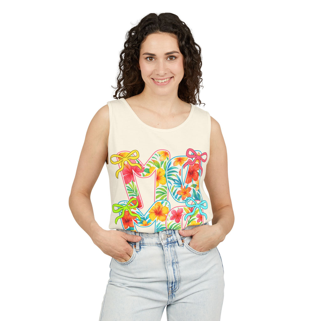 Hawaii Floral 'Mama' Tank Top — Tropical Vacation Beachwear