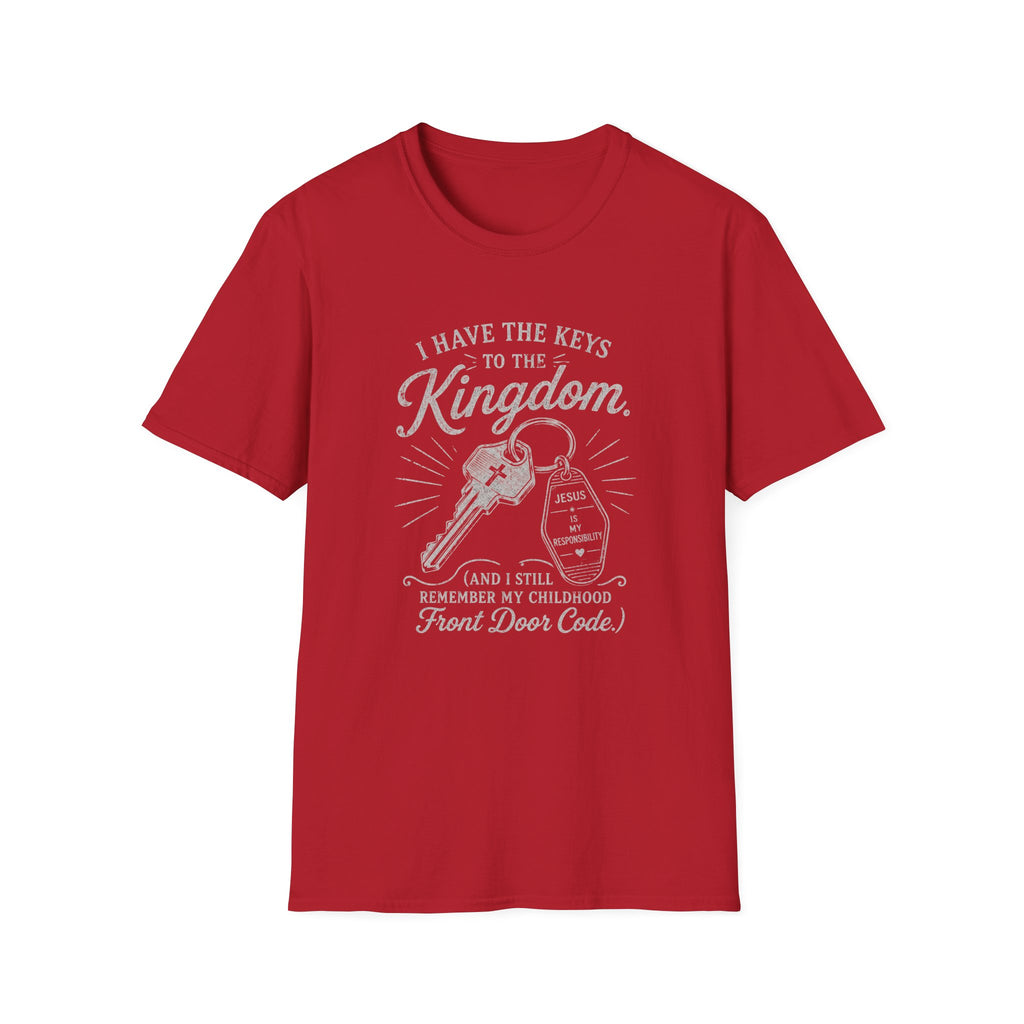 Kingdom Keys T-Shirt — "I Have the Keys to the Kingdom" Church Faith Tee