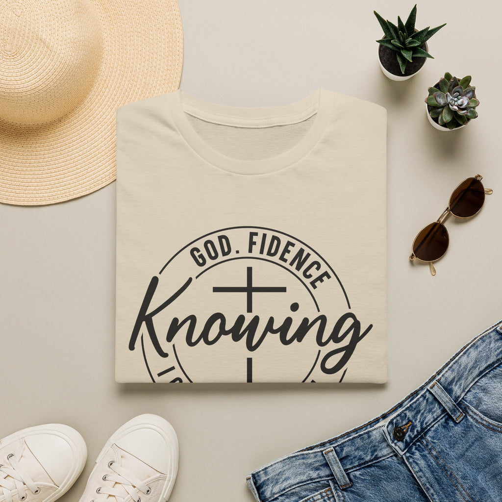 Faith-Based 'Knowing' T-Shirt — God, Fidence Graphic Tee