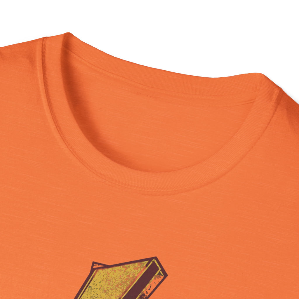 Vintage Lightning Bolt T-Shirt — Retro Distressed Yellow Bolt Tee