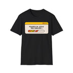 T-Shirt — "Powered by Jesus and Sarcasm" Graphic Tee