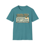 T‑Shirt — "Loaves, Fish & Budget Cuts: Miracles Don’t Cover Inflation"