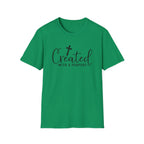 Created With a Purpose Christian T-Shirt — Faith Cross Inspirational Tee