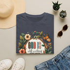 Inspirational T-Shirt — "God Is Still Writing Your Story" Floral Faith Tee