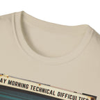 T-Shirt - "Sunday Morning Technical Difficulties" Vintage VHS Graphic