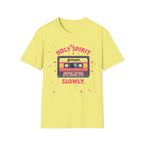 Holy Spirit Activate Slowly T-Shirt — Retro Cassette Christian Tee