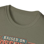 Raised on Hose Water Retro Graphic T-Shirt — Vintage Barber/Salon Vibes