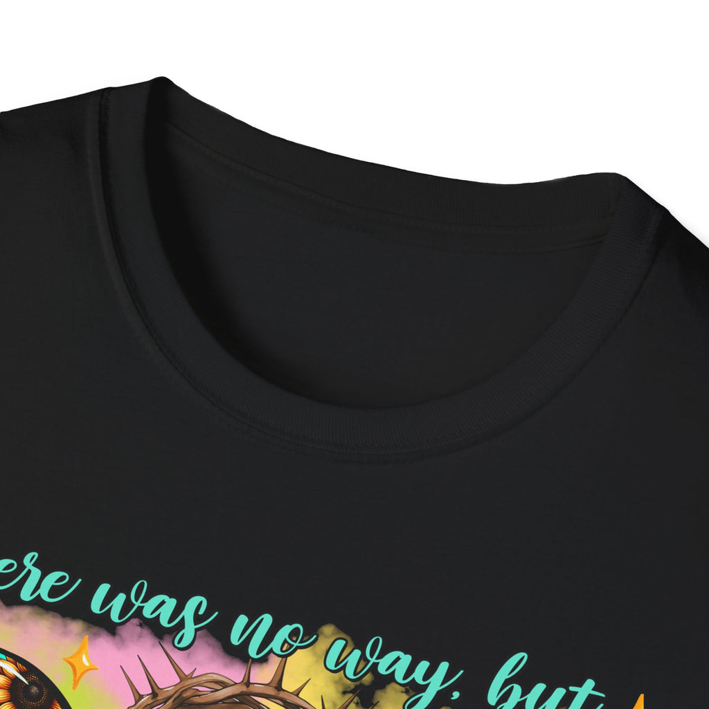 Floral 'God Made a Way' Christian Graphic T-Shirt