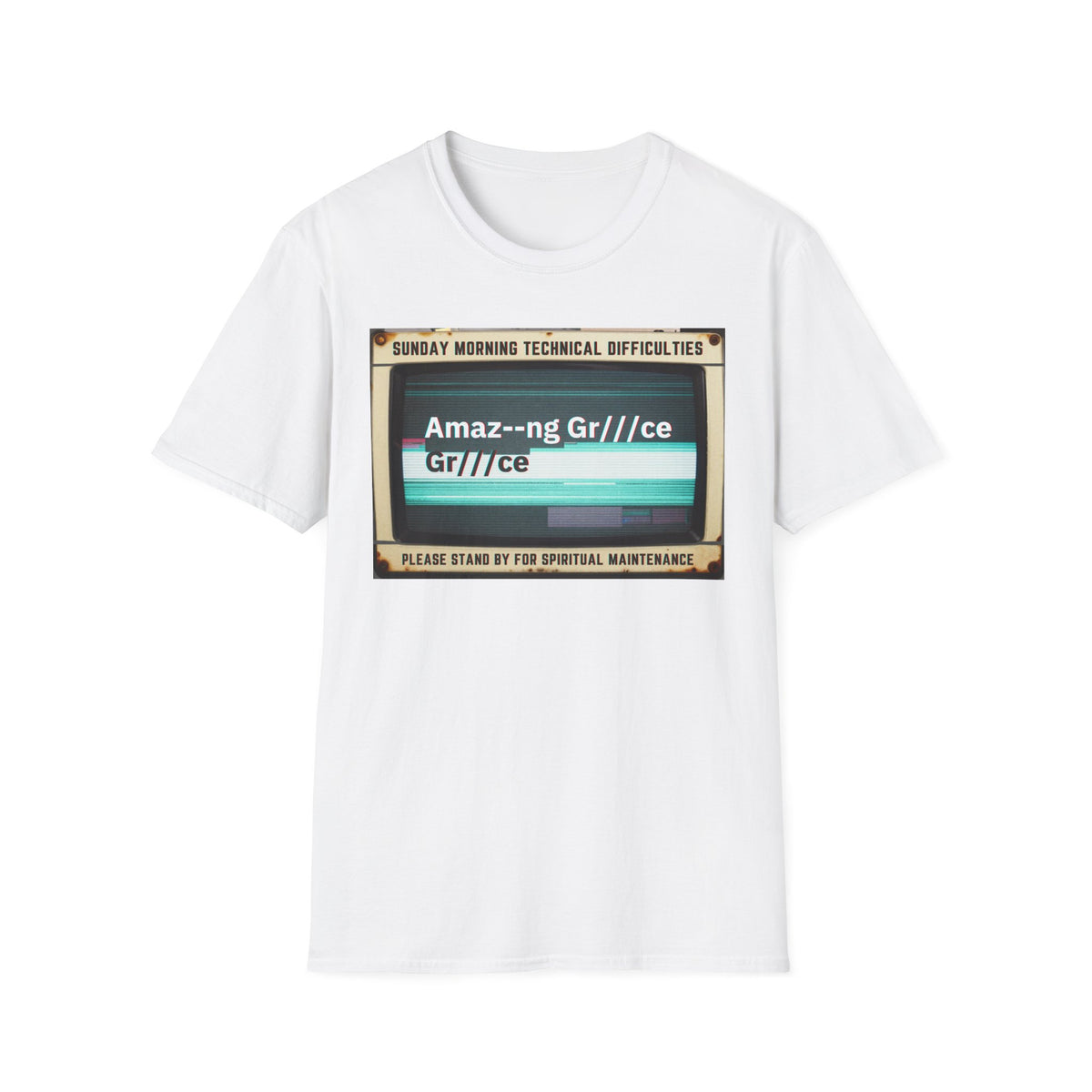 T-Shirt - "Sunday Morning Technical Difficulties" Vintage VHS Graphic