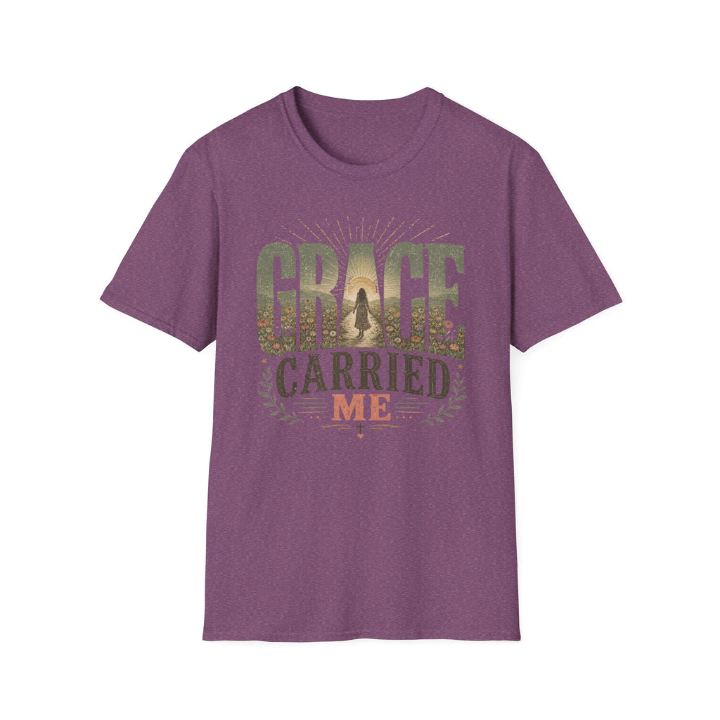 Grace Carried Me T‑Shirt — Inspirational Christian Faith Graphic Tee