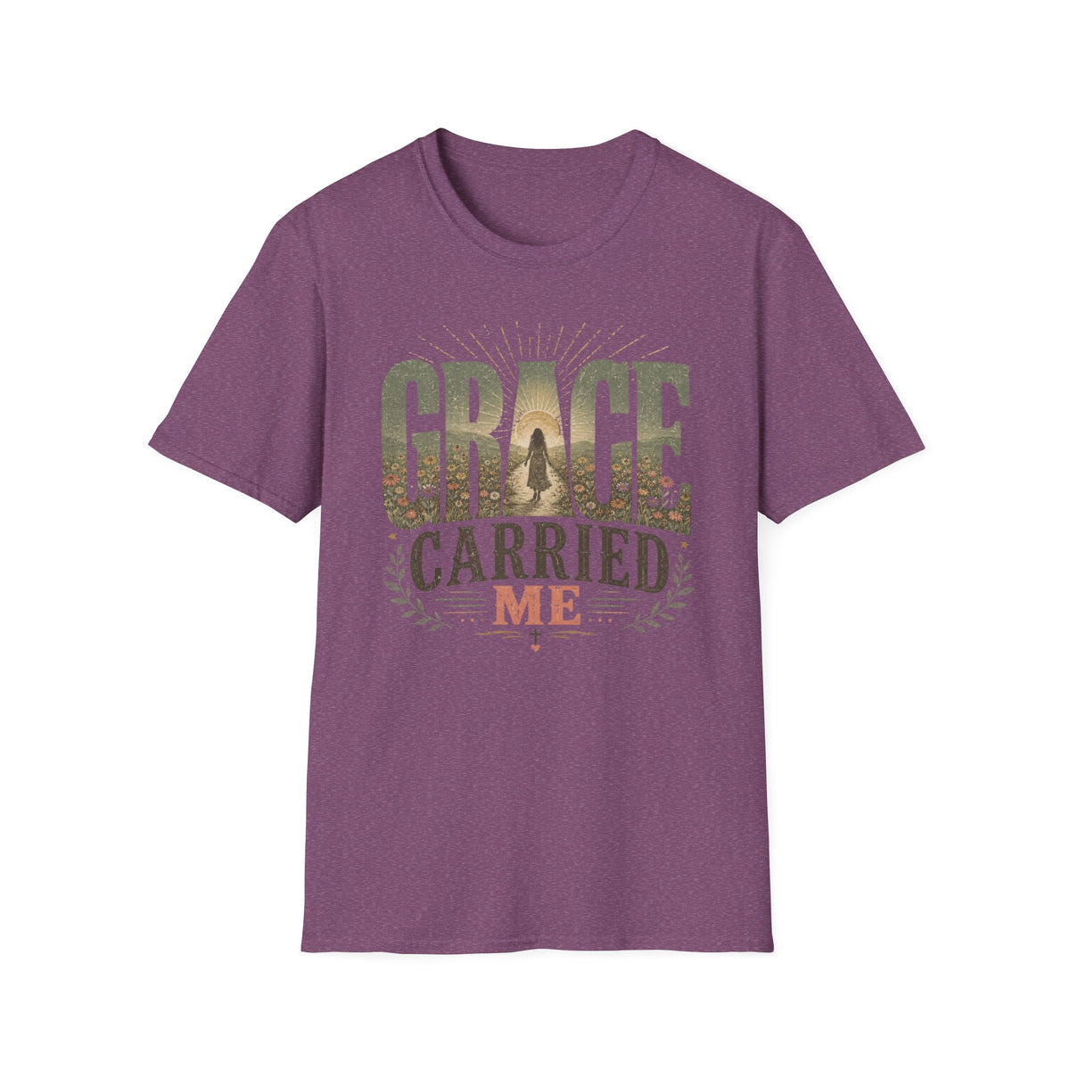 Grace Carried Me T‑Shirt — Inspirational Christian Faith Graphic Tee
