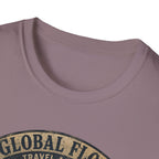 Global Flood Travel Badge T-Shirt – Vintage Ark Graphic Tee ("Unsubscribe from Humanity")