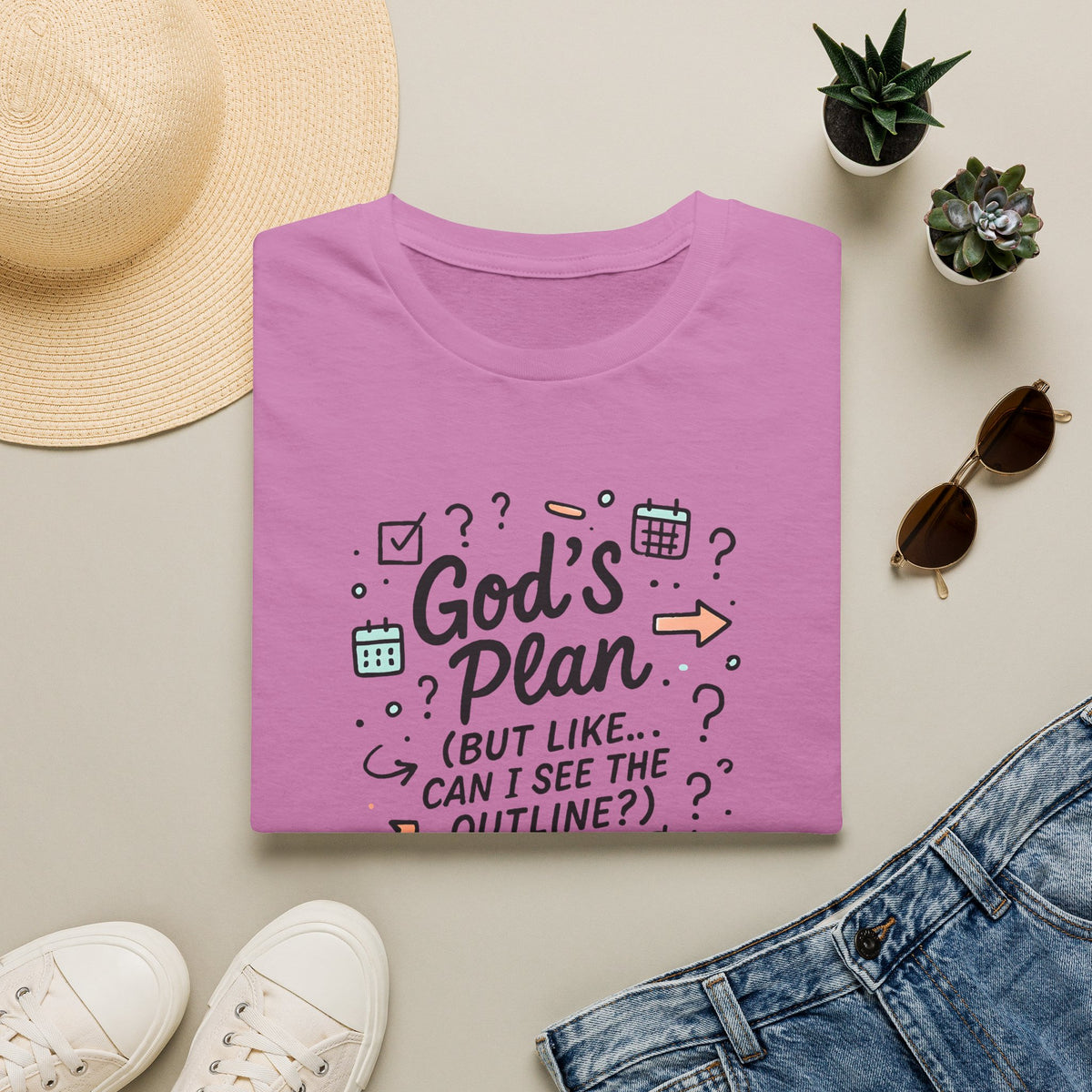 God's Plan Illustration T-Shirt
