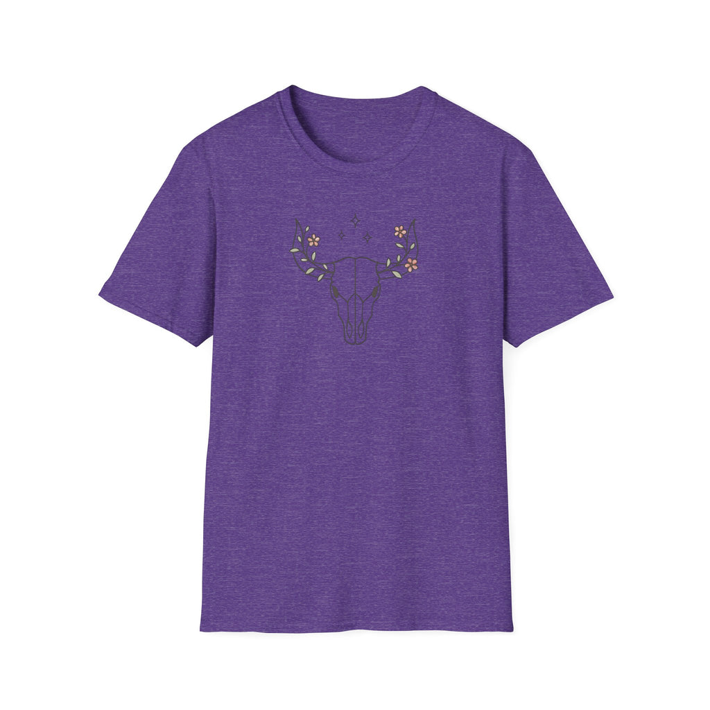 Floral deer skull T-Shirt