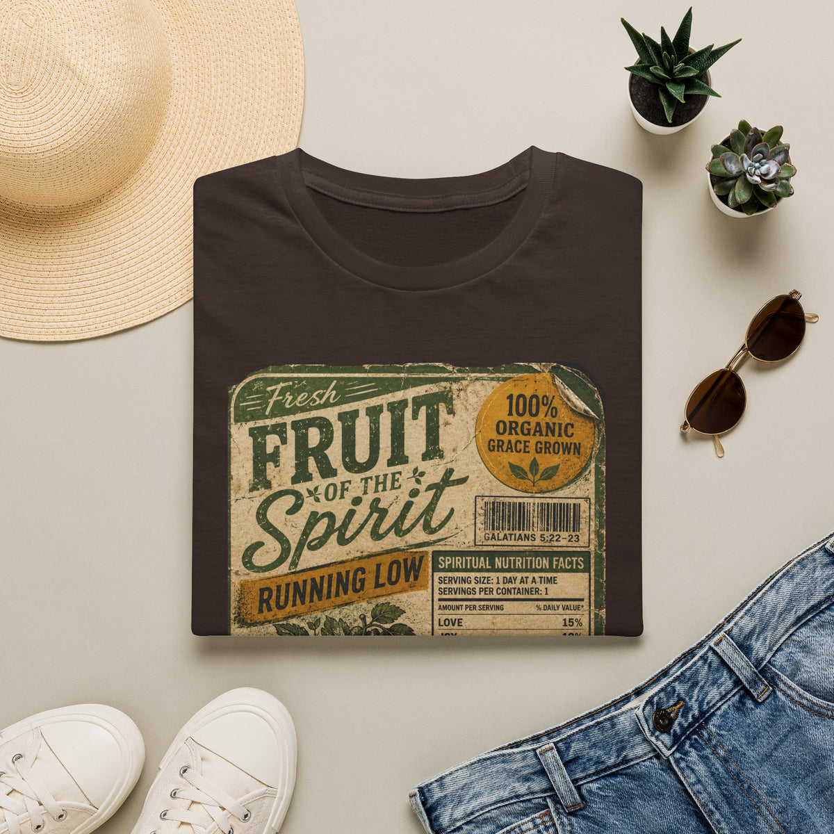 Fruit of the Spirit T‑Shirt — Vintage ‘Fresh Fruit of the Spirit’ Christian Graphic Tee