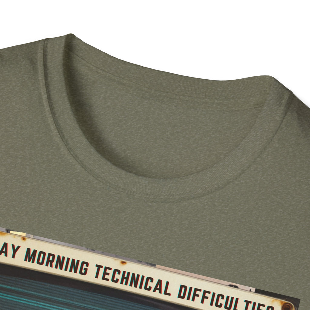 T-Shirt - "Sunday Morning Technical Difficulties" Vintage VHS Graphic