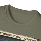 T-Shirt - "Sunday Morning Technical Difficulties" Vintage VHS Graphic
