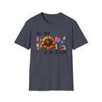 Faith T-Shirt — “All My Hope Is In Jesus” Sunflower Floral Design