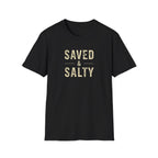 Saved & Salty T‑Shirt — Christian Beachy Faith Graphic Tee