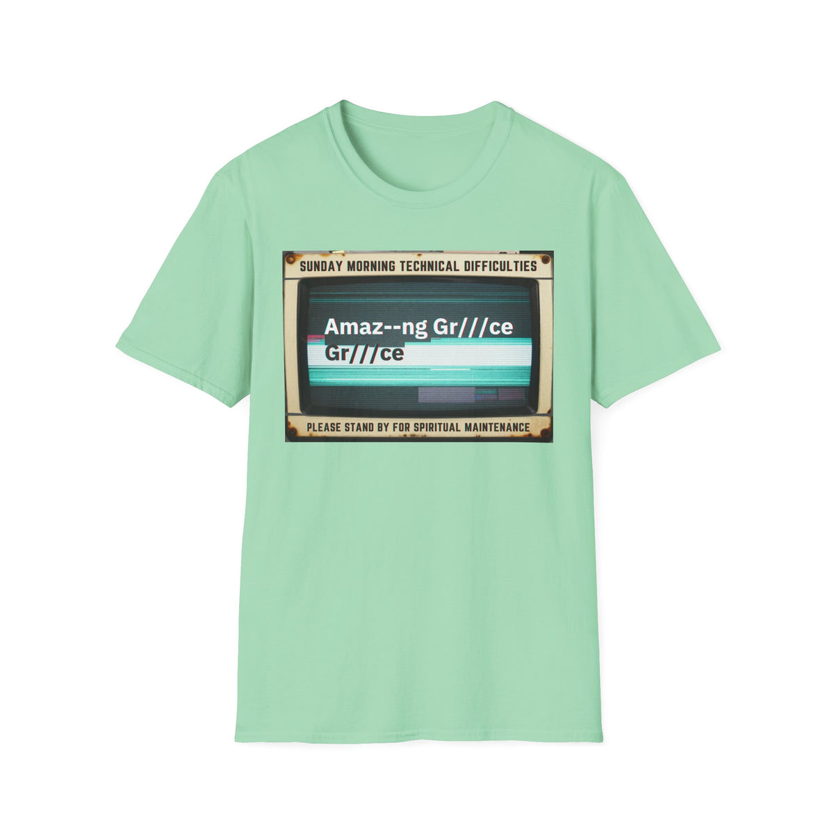 T-Shirt - "Sunday Morning Technical Difficulties" Vintage VHS Graphic
