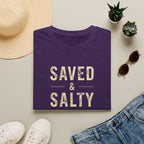 Saved & Salty T‑Shirt — Christian Beachy Faith Graphic Tee