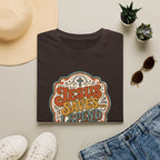 Christian T-Shirt — "Jesus Saves" Vintage Script Faith Tee