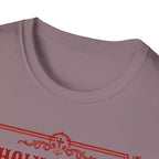 Holy Water & Ibuprofen T-Shirt — Funny Gen X Survival Tee