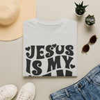 Jesus Is My Jam T-Shirt — Retro Heart Faith Tee