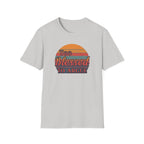 Too Blessed To Argue T-Shirt — Retro Sunset Faith Graphic Tee