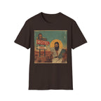 Desert Motel Graphic T‑Shirt — Vintage Roadside Jesus Art Tee