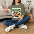 Fellowship Flannel & Fatigue T‑Shirt — Campfire Christian Retreat Tee