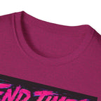 Retro 'End Times & Chill' T-Shirt — Vaporwave Sunset Tee