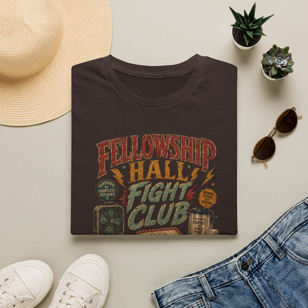 Fellowship Hall Fight Club T-Shirt — Vintage Church Game Night Tee