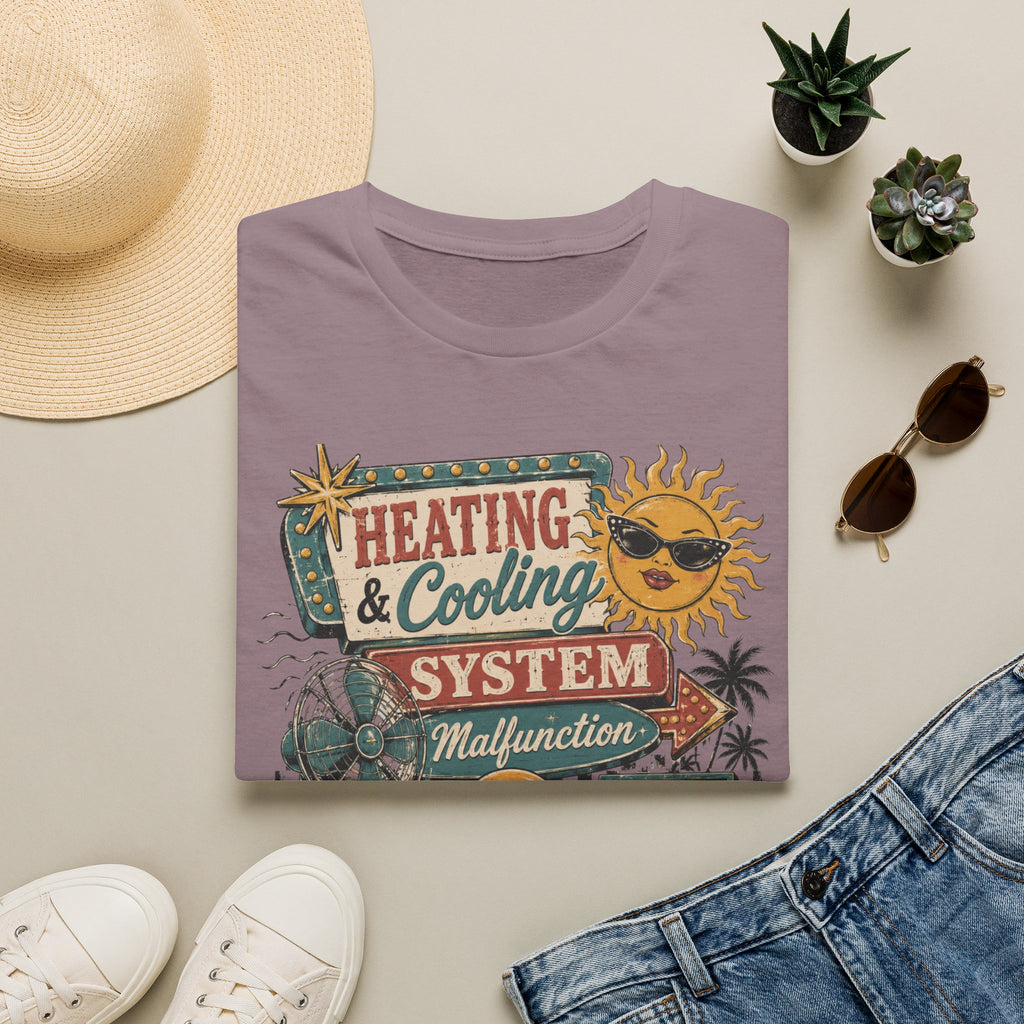 Heating & Cooling System T-Shirt — Retro HVAC Vacation Vibes Tee