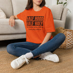 Half Hood Half Holy T-Shirt — Funny Christian Faith Graphic Tee (That Means Pray With Me)