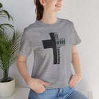Christian Cross T-Shirt – 'Jesus, Forgiving, Love, Kindness' Word Cloud Tee