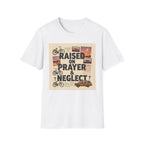 Raised on Prayer T-Shirt — Vintage Faith & Nostalgia Tee