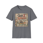 Gen X Women Don't Panic T-Shirt — Retro Raccoon Vintage Graphic Tee