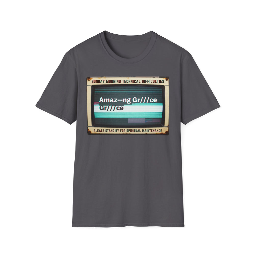 T-Shirt - "Sunday Morning Technical Difficulties" Vintage VHS Graphic