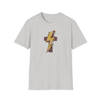 Vintage Lightning Bolt T-Shirt — Retro Distressed Yellow Bolt Tee