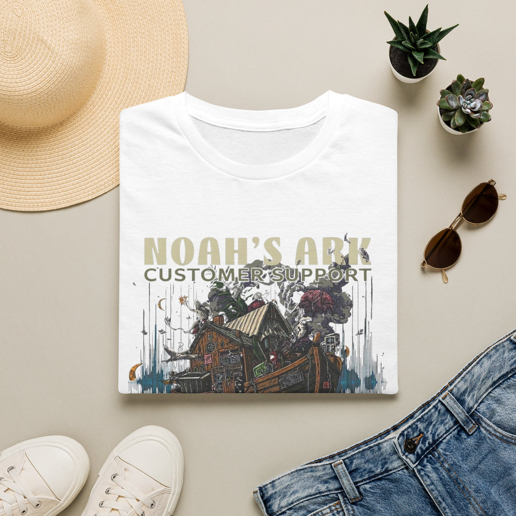 Noah's Ark Graphic T‑Shirt — Vintage Ark Illustration with Animals