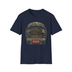 Global Flood Travel Badge T-Shirt – Vintage Ark Graphic Tee ("Unsubscribe from Humanity")