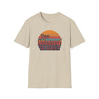 Too Blessed To Argue T-Shirt — Retro Sunset Faith Graphic Tee