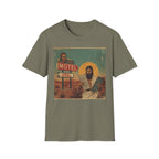 Desert Motel Graphic T‑Shirt — Vintage Roadside Jesus Art Tee