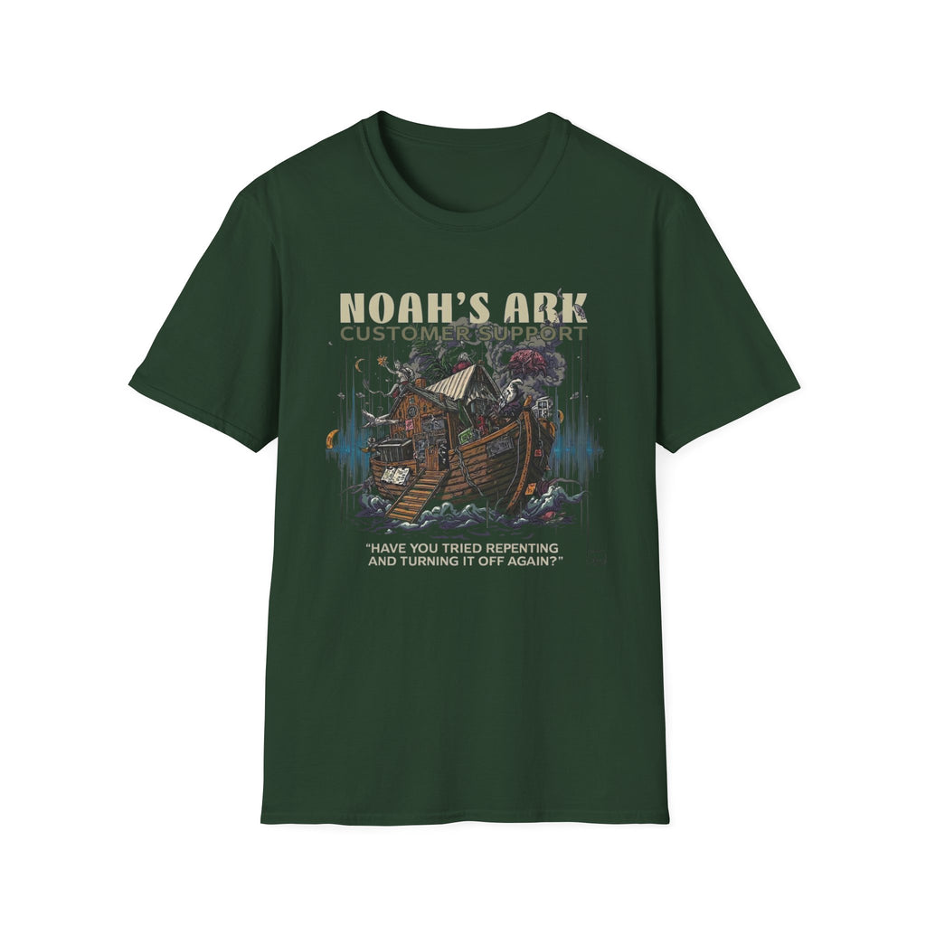 Noah's Ark Graphic T‑Shirt — Vintage Ark Illustration with Animals