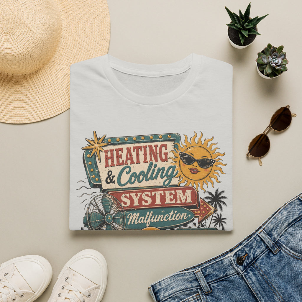 Heating & Cooling System T-Shirt — Retro HVAC Vacation Vibes Tee