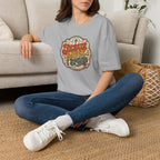 Christian T-Shirt — "Jesus Saves" Vintage Script Faith Tee
